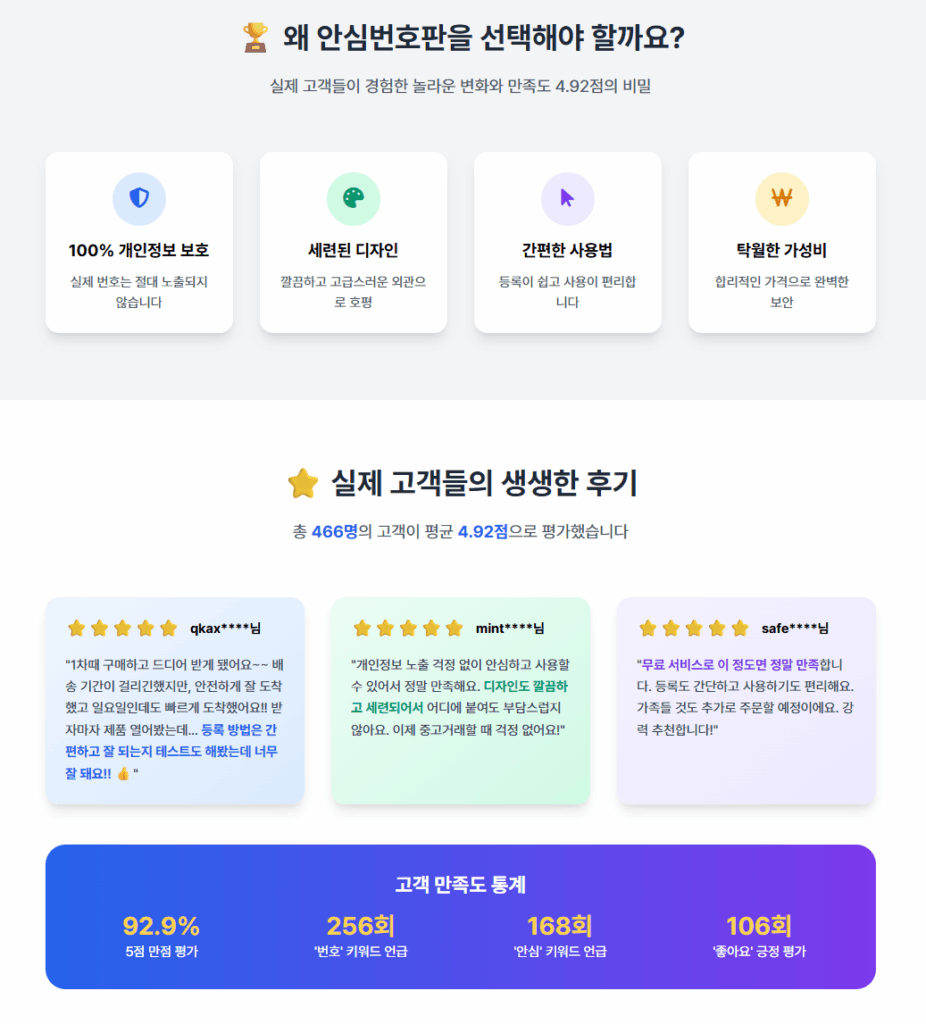 AI_리뷰 기반의 상세페이지